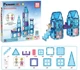 Klocki magnetyczne Picasso Tiles Motyw zimowy 72 elementy PT72 (0817338028152) - obraz 1