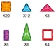 Klocki magnetyczne Jumbo 58 elementów MX0516070 (8713218062808) - obraz 3