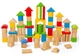 Набір дерев’яних кубиків Bigjigs Кольорові 80 елементів 37001 (0691621850015) - зображення 2