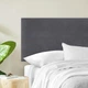 Изголовье для кровати COSAS Cuba Smoky 55x98 см Графит - изображение 4
