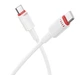 Кабель синхронізації Borofone BX110 Premium 60W/3A Type-C to Type-C 1м White (37238_3611051) - зображення 1