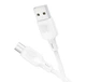 Кабель синхронизации Borofone BX113 Silicone 2.4A USB-A to Micro - USB 1м White (35594_3346757) - изображение 1
