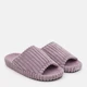 Женские домашние тапочки утепленные меховые с открытым носком FX shoes Лотос 7302 36 23 см Сиреневые (2820000018601) - изображение 3