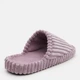 Женские домашние тапочки утепленные меховые с открытым носком FX shoes Лотос 7302 36 23 см Сиреневые (2820000018601) - изображение 5