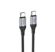 Кабель для заряджання Hoco X102 Fresh Type-C to Type-C 60W 20V / 3A 1 м Black (35653_3577429) - зображення 1