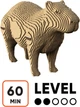 Картонный 3D пазл-конструктор Cartonic 3D Puzzle Capybara (CARTCAPY) - изображение 10