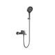 Змішувач для ванни Qtap Slavonice з душовим гарнітуром, Gunmetal Black PVD - зображення 1