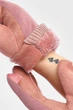 Перчатки женские на евромеху сенсорные розового цвета GLOVES размер 8 (209385) - изображение 3