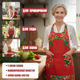 Жіночий фартух для кухні, фартух на кухню, красиві фартухи для кухні в червоному кольорі - зображення 1