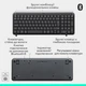 Клавіатура бездротова Logitech K250 Bluetooth UKR Graphite (920-013822) - зображення 8