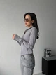 Жіноча приталена кофта на блискавці Uaclothes 42 Сірий (like36328-167511364) - зображення 4