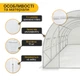 Садовая теплица парник LEOBRO Garden 18м2 White (LB-G105-WHT) - изображение 4