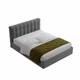Ліжко полуторне з підйомним механізмом 140x200 Tiramisu Dark Grey Viorina-Deko Темно-сірий (каркас з ламелями/без матраца) (ЛДСП/тканина) - зображення 3