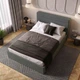 Ліжко двоспальне з підйомним механізмом 160x200 Street Dark Grey Viorina-Deko Темно-сірий (каркас з ламелями/без матраца) (ЛДСП/тканина) - зображення 5