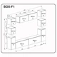 Гостиная комплект BOX F1 MiroMark белый глянец/черный глянец (BX-F1-WB/BL) - изображение 2