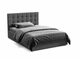Ліжко двоспальне з підйомним механізмом 160x200 Quattro Dark Grey Viorina-Deko Темно-сірий (каркас з ламелями/без матраца) (ЛДСП/тканина) - зображення 2