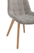 Стілець для кухні M-79 Vetro Mebel Натуральний каучук/теплий базальт (дерево/тканина фактурний трикотаж) (M-79-warm-basalt/natural-rubber) - зображення 7