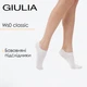Классические женские носки Giulia WS0 CLASSIC 36/40 белые White, хлопковые тонкие короткие - изображение 1