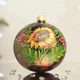 Новогодний шар на елку Santa Shop Осінній соняшник Бордовый 10 см (4820001154313) - изображение 1