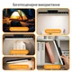 Світлодіодна настільна Touch-лампа з магнітом, акумулятор 2500 мА·год, перезаряджуваний нічник оранж - зображення 4
