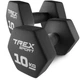 Гантелі для фітнесу неопренові TREX Sport TX-100VD 2x10кг - зображення 1