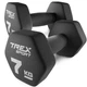 Гантелі для фітнесу неопренові TREX Sport TX-070VD 2x7кг - зображення 1