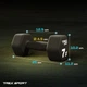 Гантелі для фітнесу неопренові TREX Sport TX-070VD 2x7кг - зображення 3