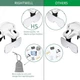 Лупа-очки с LED подсветкой и 5 сменными линзами, Rightwell - изображение 7