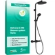 Душова система Нansgrohe Activera S 240 1jet EcoSmart 28078670, з термостатом Ecostat Fine Varia, чорний матовий - зображення 2
