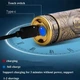 Акумуляторна міні бритва USB Mini Shaver Alstow NS-701 9,5×2,5 см роторна, бездротова з індикатором заряду - зображення 3