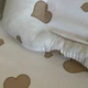 Гнездо-кокон для новорожденного малыша +ортопедическая подушка Сердечки бежевые - изображение 2