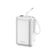 Повербанк 30000 mAh 65W для ноутбука Foneng PX128 с LED дисплеем и быстрой зарядкой PD/QC USB-C порт встроенный кабель Type-C универсальный мощный портативный повербанк 30 000 power bank павербанк для телефона iPhone Samsung роутера планшета silver - изображение 11