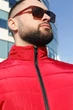 Стильная демисезонная куртка Intruder крепкая, многофункциональная, утепленная, "Memory" с прорезиненной молнией и защитой от непогоды красная/3XL - изображение 7