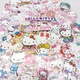 Набор наклейок Hello Kitty Хелоу Кіті Хеллоу Кітті Хелоу Кітті стикери наліпки 60 шт Sanrio - зображення 7