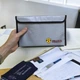 Вогнестійка папка 28*17 см для зберігання документів Сіра. Вогнетривка сумка для грошей, документів - зображення 2