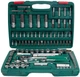 Набір торцевих головок Hans Tools 1/2" Dr 10-32 мм та 1/4" Dr 4-14 мм 6-гранних 108 предметів (TK-108) - зображення 2
