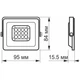 Светодиодный прожектор Videx F2e 10W 5000K (VL-F2e-105W) [144807] - изображение 3
