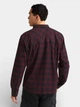 Рубашка хлопковая мужская Jack Wolfskin Lite Flannel A65026-T0378 M Сливовая с черным (4064886563956) - изображение 2