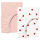 Набор простыней на резинке Cosas ROSE HEARTS ранфорс 200х220x20 2 шт (4822052399552) - изображение 1
