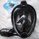 Маска полнолицевая подводная FreeBreath для плавания и снорклинга L/XL Черная - изображение 5