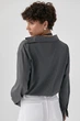 Коротка сорочка в комплекті з майкою в рубчик Lurex Сірий One Size (81260) - зображення 2