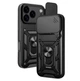 Чохол Primo Shockproof для Apple iPhone 17 Pro - протиударний, з підставкою і шторкою камери - Black - зображення 1