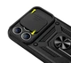 Чехол Primo Shockproof для Apple iPhone 16 Pro Max - противоударный, с подставкой и шторкой для камеры - Black - изображение 5