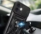 Чохол Primo Shockproof для Apple iPhone 17 - протиударний, з підставкою і шторкою камери - Black - зображення 6