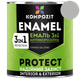 Емаль антикорозійна 3 в 1 Kompozit PROTECT сріблястий 0,65 кг - зображення 1