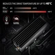 Радіатор з пасивним охолодженням для накопичувачів AXAGON CLR-M2XL heatsink for M.2 SSD - зображення 2