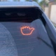 Светодиодная LED панель Смайлик / Ладонь с 8 жестами для заднего стекла авто с пультом дистанционного управления + 3 батарейки AA - изображение 14