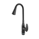 Змішувач для кухні PLAMIX CEZAR-011-B SET MATTE BLACK REFL.BLACK з силіконовим виливом, з підведенням (PM0719) - изображение 6