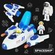 Космічний корабель ToyCloud з космонавтом, стріляє ракетами/звук/світло/на батарейках K03 - зображення 9
