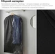 Чехол для одежды RZTK DressBag 60x130 см на молнии Черный полупрозрачный - изображение 3